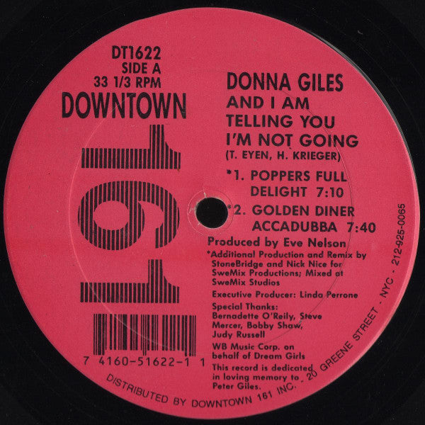 Donna Giles - And I Am Telling You I'm Not Going