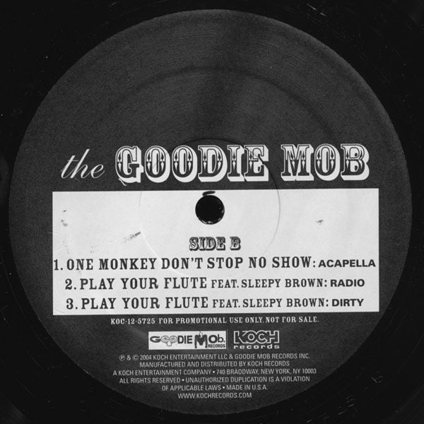Goodie Mob - One Monkey Don't Stop No Show