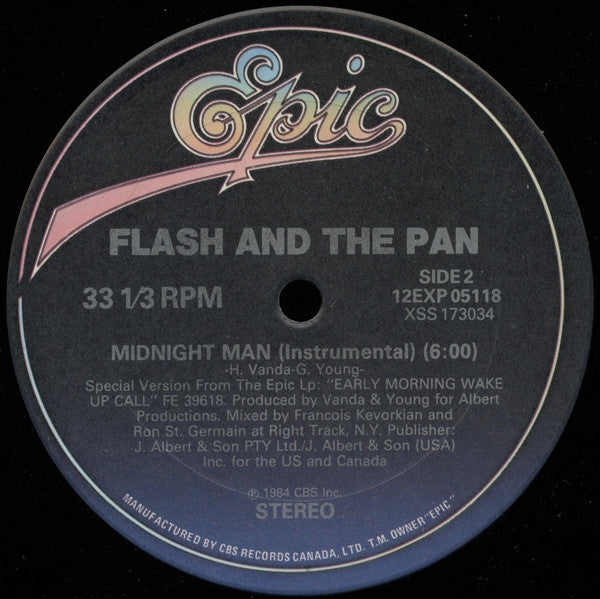 Flash & The Pan - Midnight Man - 1984