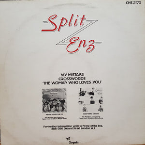 Split Enz - My Mistake C/W Crosswords
