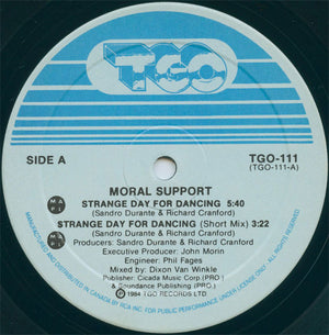 Moral Support - Strange Day For Dancing - 1984
