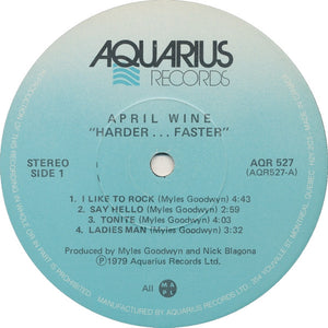 April Wine - Harder.....Faster - 1979