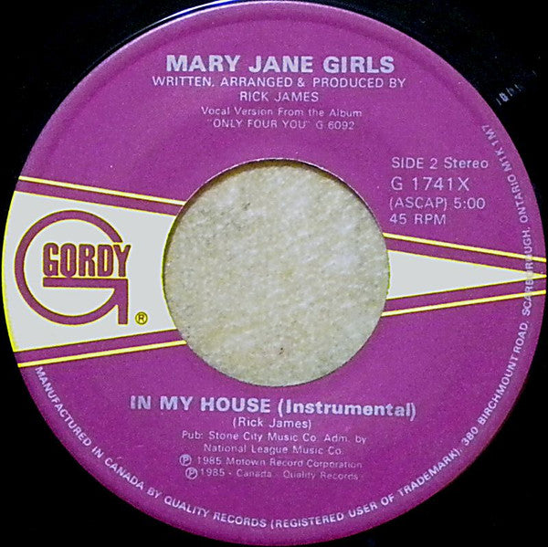 Mary Jane Girls - In My House
