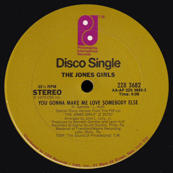 The Jones Girls - You Gonna Make Me Love Somebody Else