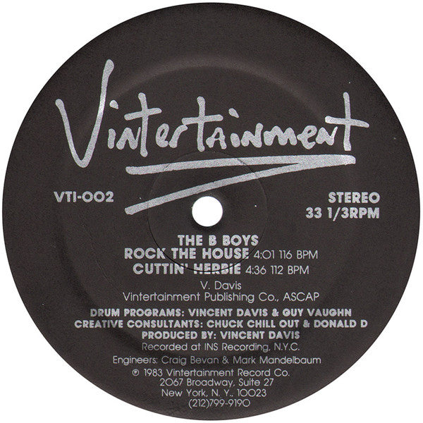 The B-Boys - Rock The House / Cuttin' Herbie