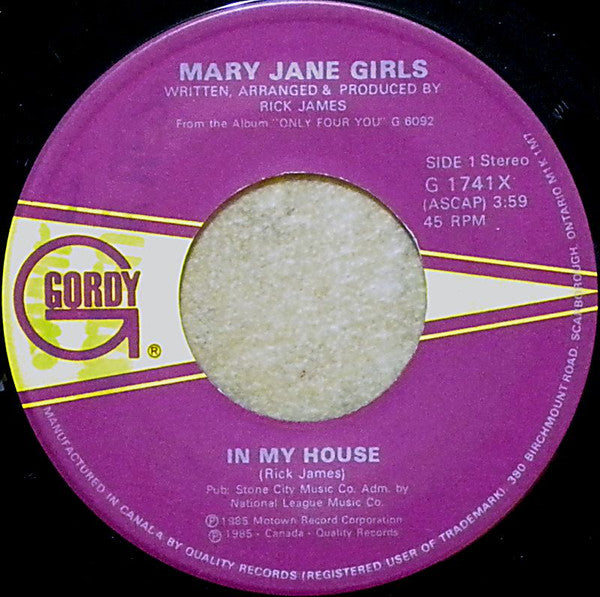Mary Jane Girls - In My House