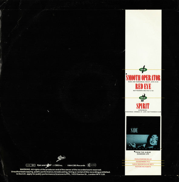 Sade - Smooth Operator - 1984