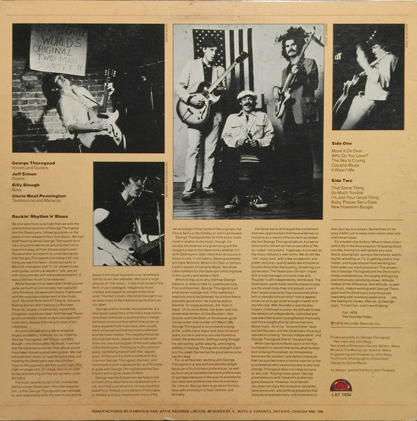 George Thorogood & The Destroyers - Move It On Over - 1978