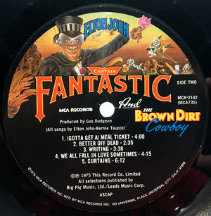 Elton John - Captain Fantastic And The Brown Dirt Cowboy - 1975