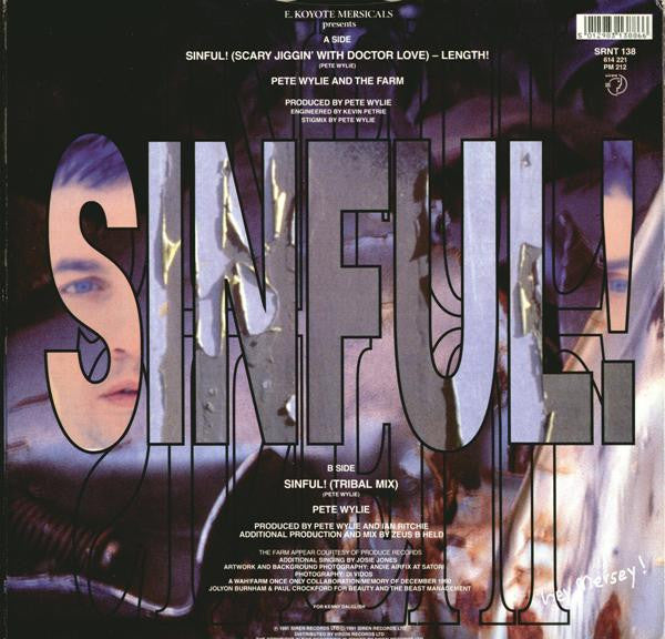 Pete Wylie And Farm, The - Sinful! (Scary Jiggin' With Doctor Love) - Length! - 1991