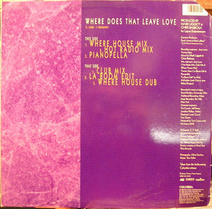 George LaMond - Where Does That Leave Love Vinyl Record