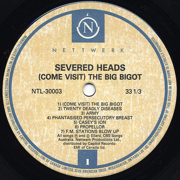 Severed Heads - Come Visit The Big Bigot