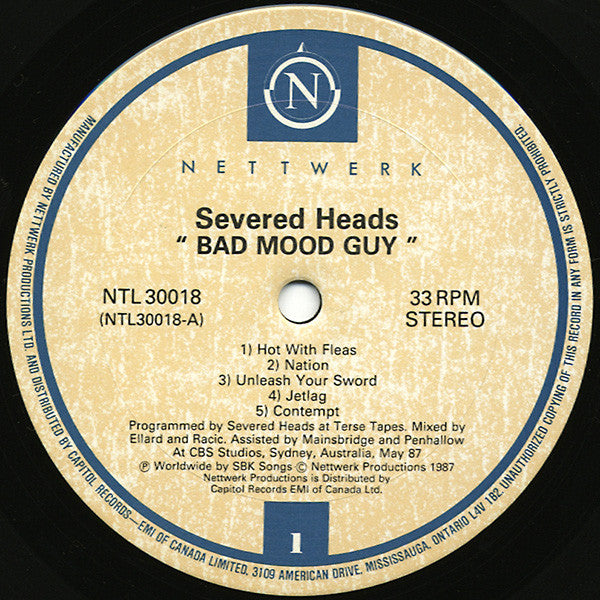 Severed Heads - Bad Mood Guy