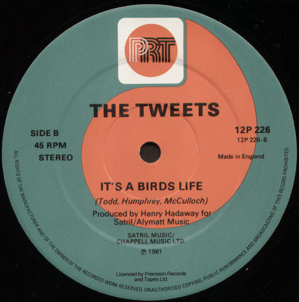 The Tweets - Birdie Song / Let's All Sing Like The Birdies Sing