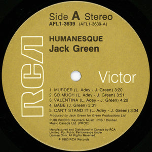 Jack Green - Humanesque - 1980