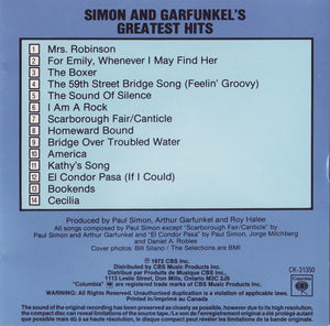 Simon & Garfunkel - Simon And Garfunkel's Greatest Hits (CD) -