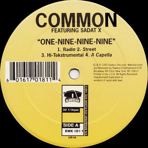Common - One-Nine-Nine-Nine / Like They Used To Say - 1999