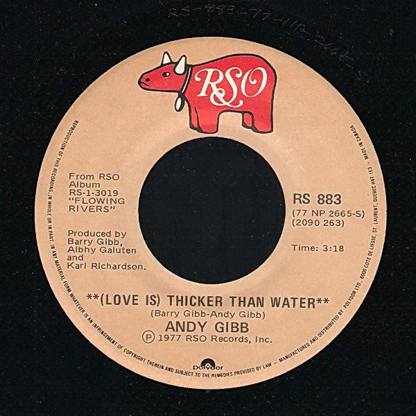 Andy Gibb - (Love Is) Thicker Than Water Vinyl Record