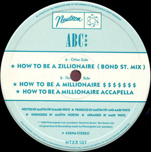 ABC - Zillionaire (Bond St. Mix) - 1984