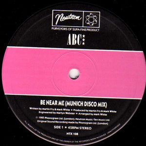 ABC - Be Near Me - 1985