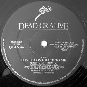 Dead Or Alive - Lover Come Back To Me (Extended Remix) - 1985