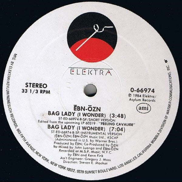 Ēbn-Ōzn - Bag Lady (I Wonder) - 1984
