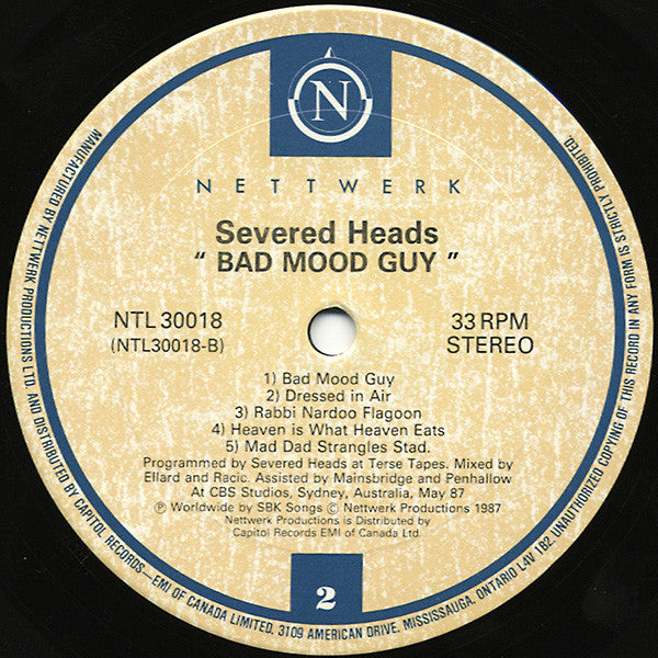 Severed Heads - Bad Mood Guy