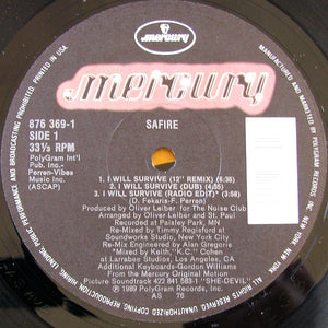 Safire - I Will Survive Vinyl Record
