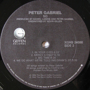 Peter Gabriel - So - 1986