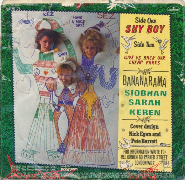 Bananarama - Shy Boy - 1982