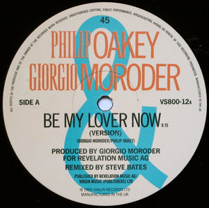 Philip Oakey & Giorgio Moroder - Be My Lover Now - 1985
