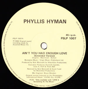 Phyllis Hyman - Ain't You Had Enough Love