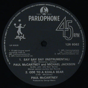 Paul McCartney And Michael Jackson - Say Say Say - 1983