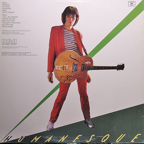 Jack Green - Humanesque - 1980