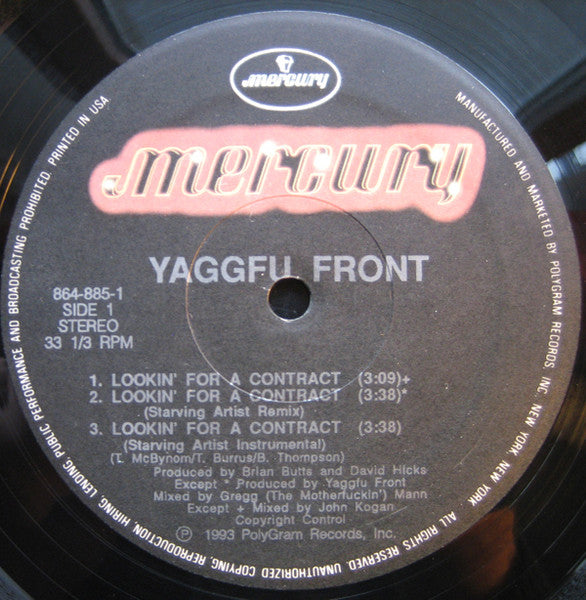 Yaggfu Front - Lookin' For A Contract