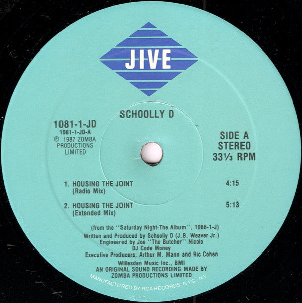 Schoolly D - Housing The Joint