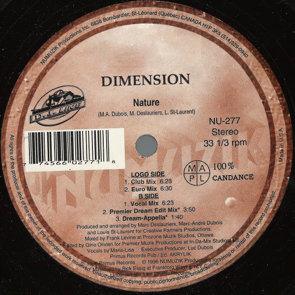 Dimension - Nature - 1996