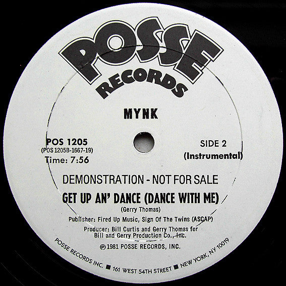 Mynk - Get Up An' Dance (Dance With Me) - 1981