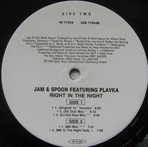 Jam & Spoon - Right In The Night (Fall In Love With Music)