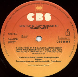 Frank Zappa - Shut Up 'N Play Yer Guitar - 1981