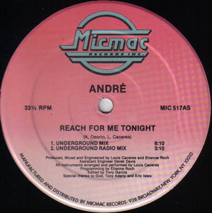 André - Reach For Me Tonight Vinyl Record