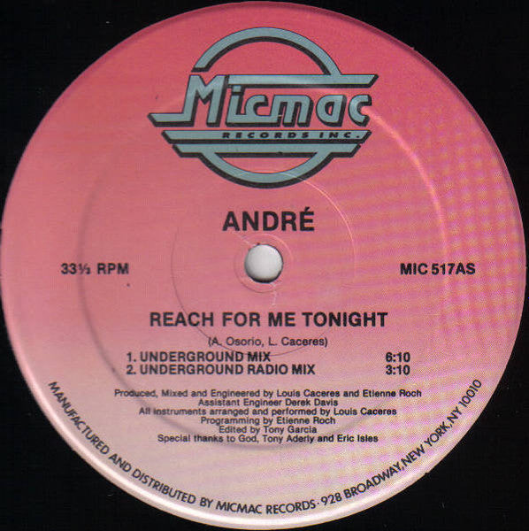 André - Reach For Me Tonight Vinyl Record