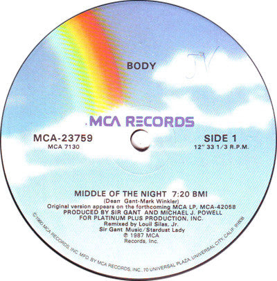 Body - Middle Of The Night - 1987
