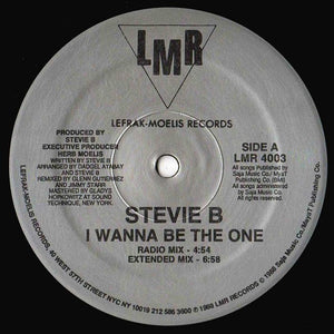 Stevie B - I Wanna Be The One Vinyl Record