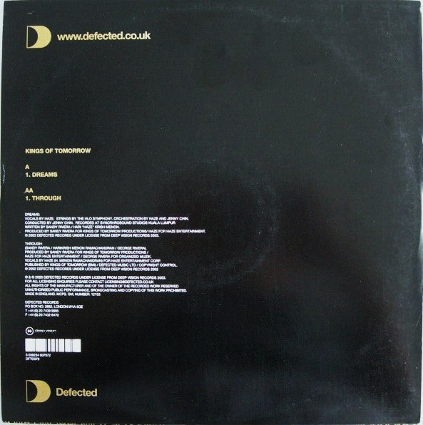 Kings Of Tomorrow - Dreams / Through