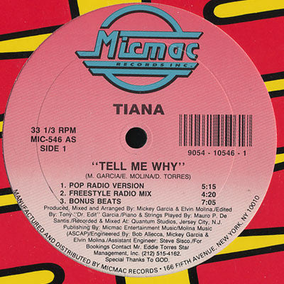 Tiana - Tell Me Why Vinyl Record