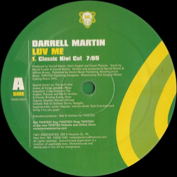 Darrell Martin - Luv Me