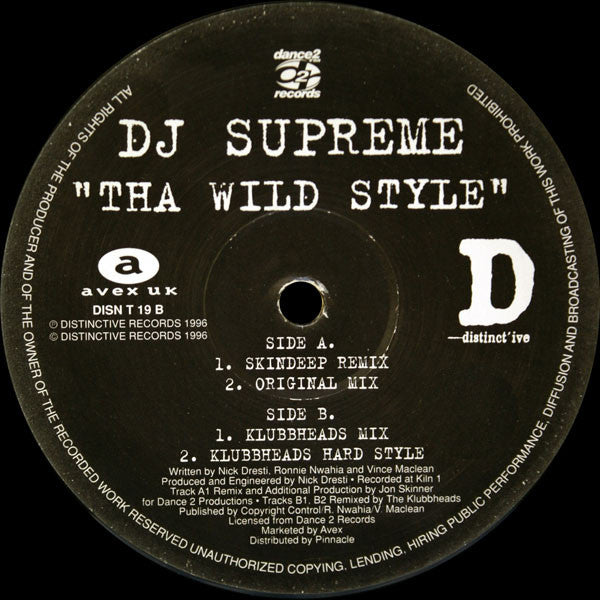 DJ Supreme - Tha Wild Style - 1996