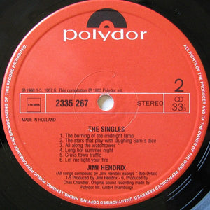 Jimi Hendrix - The Singles Album - 1983