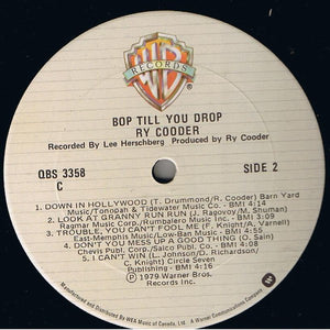 Ry Cooder - Bop Till You Drop - 1979
